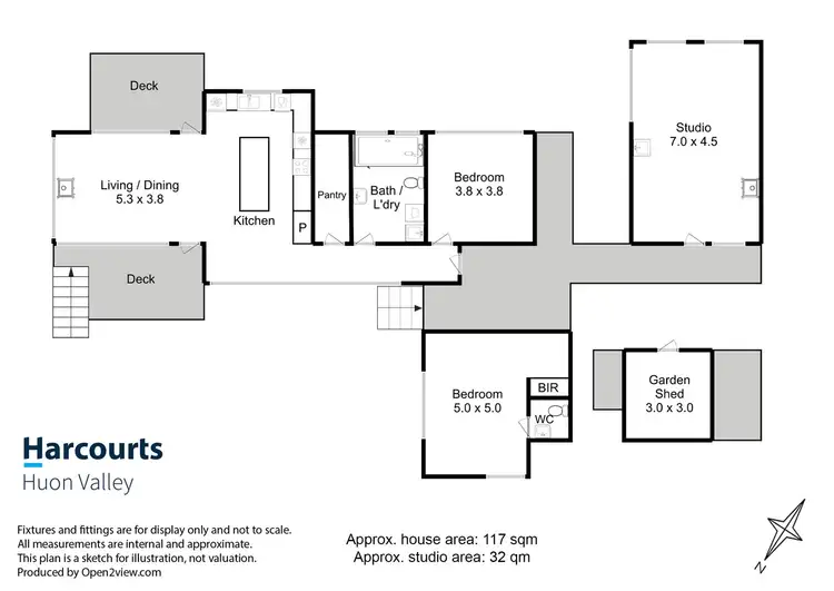 Floorplan of Homely house listing, 14 Lymington Road, Cygnet TAS 7112