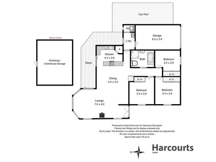 Floorplan of Homely house listing, 1/17 Bovill Street, East Devonport TAS 7310