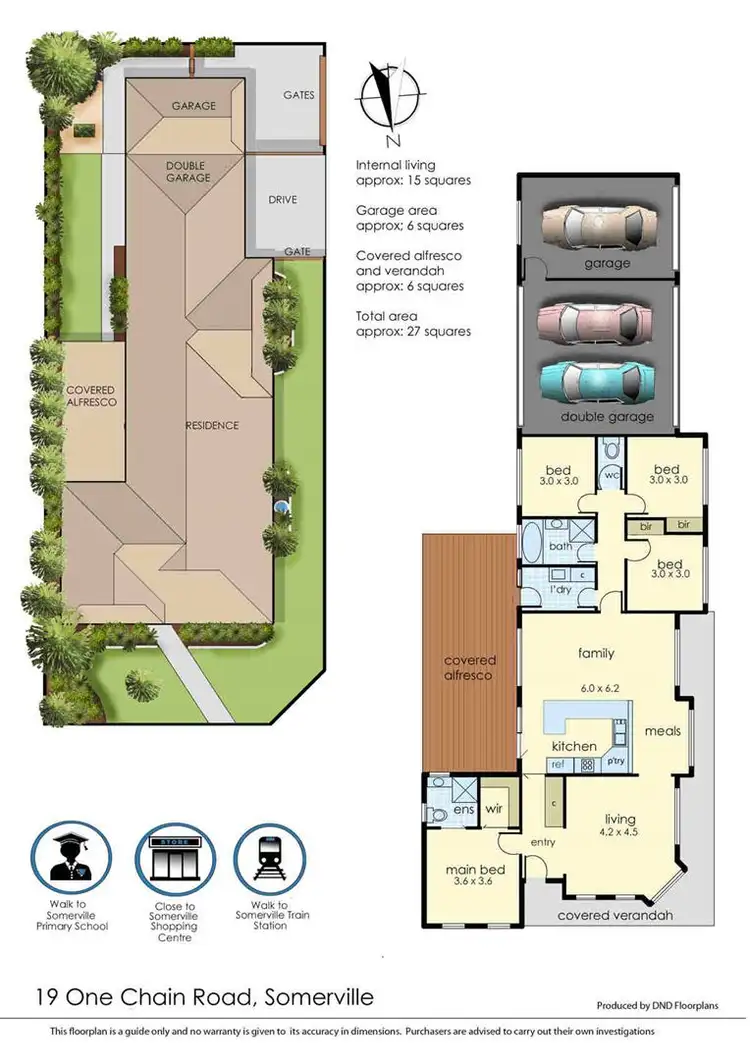 Floorplan of Homely house listing, 19 One Chain Road, Somerville VIC 3912