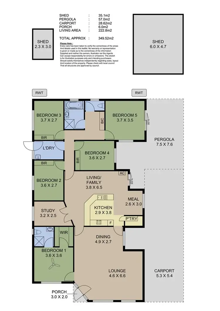 Floorplan of Homely house listing, 9 Walters Court, Mount Barker SA 5251