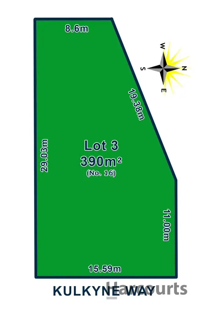 Floorplan of Homely land listing, 16 Kulkyne Way, Port Noarlunga SA 5167