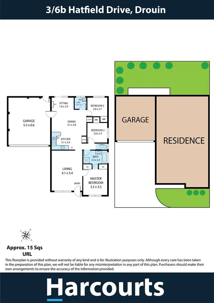 Floorplan of Homely unit listing, 3/6B Hatfield Drive, Drouin VIC 3818