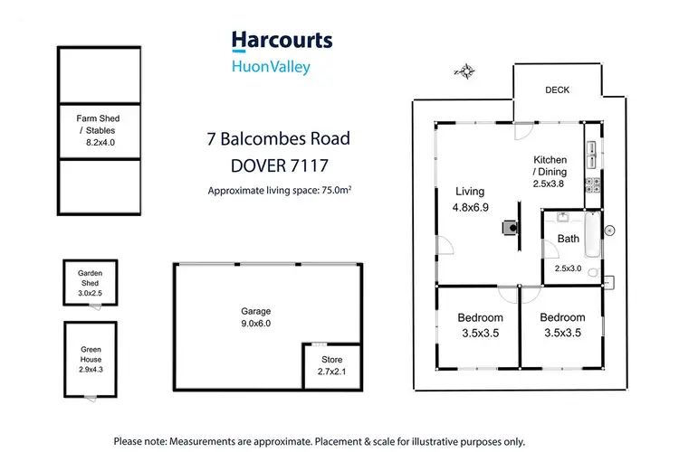 Floorplan of Homely house listing, 7 Balcombes Road, Dover TAS 7117