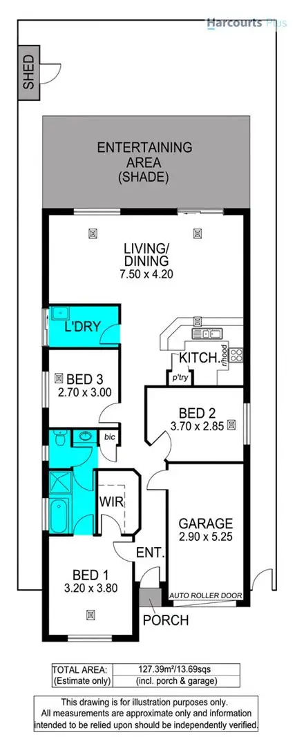 Floorplan of Homely house listing, 14 Quartz Place, Sheidow Park SA 5158