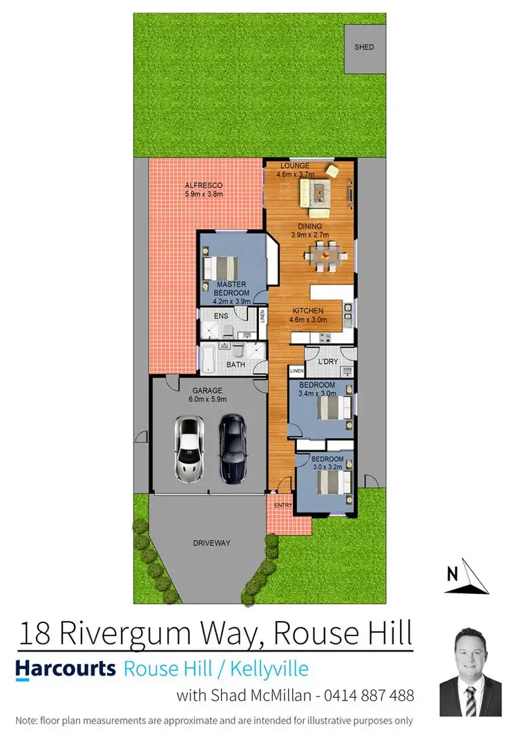 Floorplan of Homely house listing, 18 Rivergum Way, Rouse Hill NSW 2155