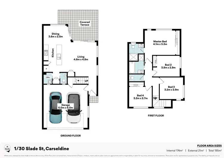 Floorplan of Homely townhouse listing, 1/30 Slade St, Carseldine QLD 4034