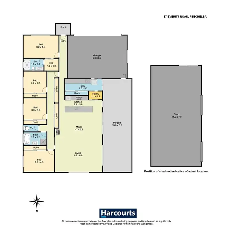 Floorplan of Homely house listing, 87 Everitt Road, Peechelba VIC 3678