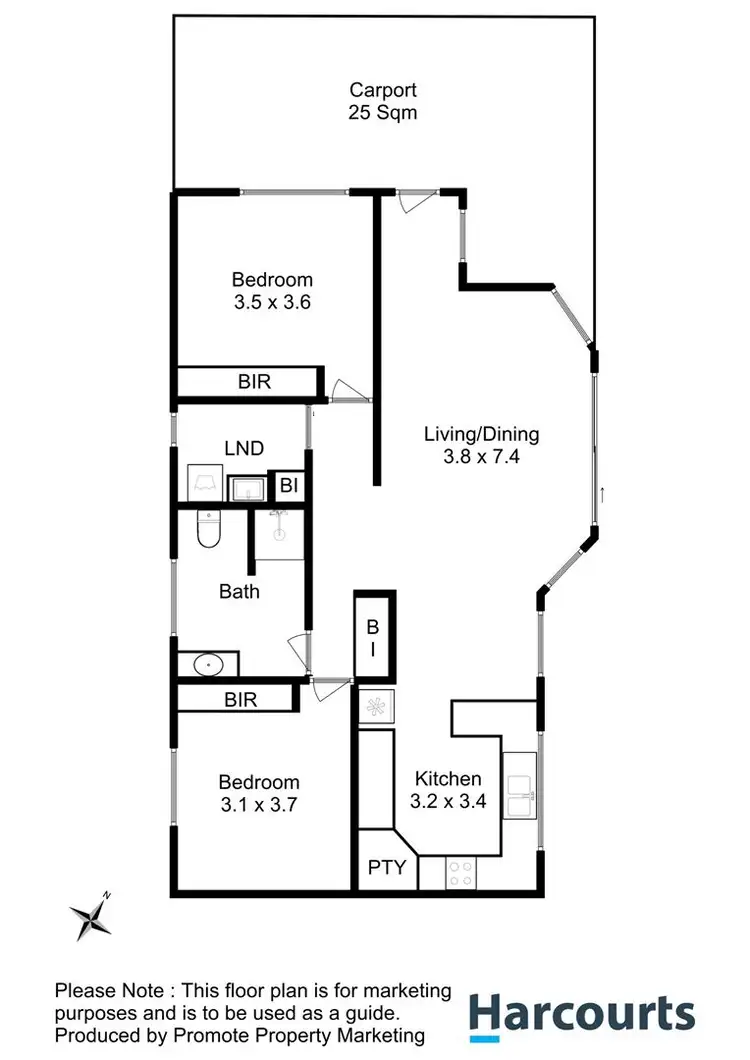 Floorplan of Homely unit listing, 6/113 Tolosa Street, Glenorchy TAS 7010