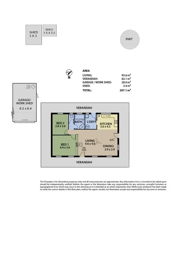 Floorplan of Homely house listing, 6 Baker Street, Callington SA 5254