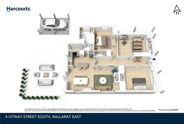 Floorplan of Homely house listing, 4 Otway Street South, Ballarat East VIC 3350