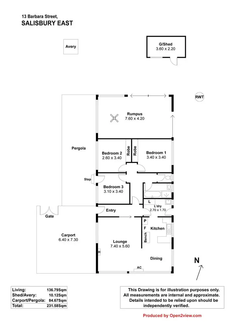 Floorplan of Homely house listing, 13 Barbara Street, Salisbury East SA 5109