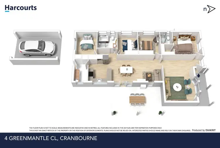 Floorplan of Homely house listing, 4 Greenmantle Close, Cranbourne West VIC 3977
