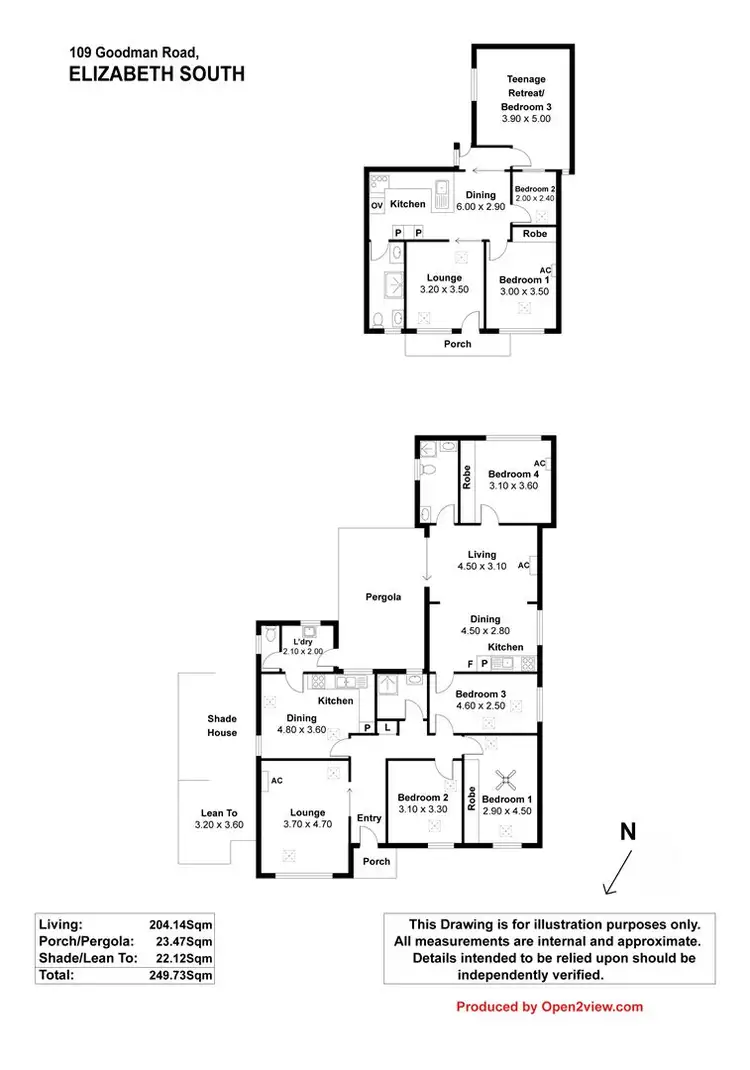 Floorplan of Homely house listing, 109 Goodman Road, Elizabeth South SA 5112