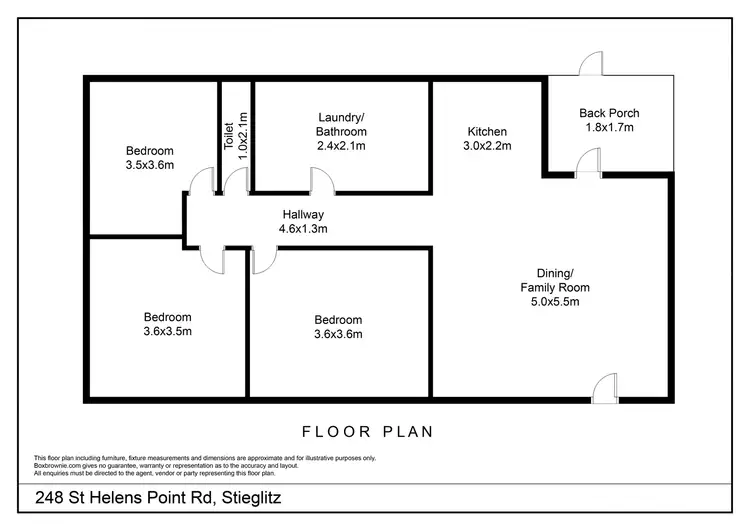 Floorplan of Homely house listing, 248 St Helens Point Road, Stieglitz TAS 7216
