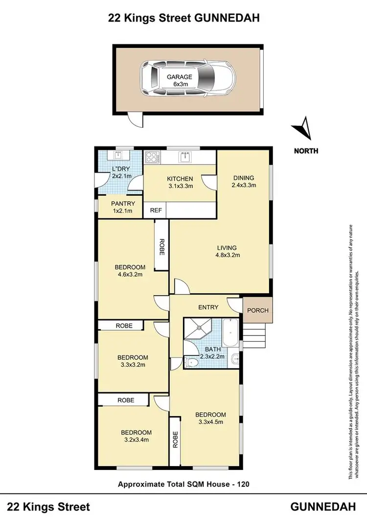 Floorplan of Homely house listing, 22 King Street, Gunnedah NSW 2380