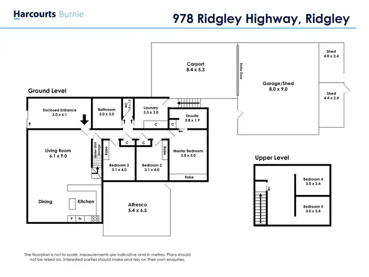 Floorplan of Homely house listing, 978 Ridgley Highway, Ridgley TAS 7321