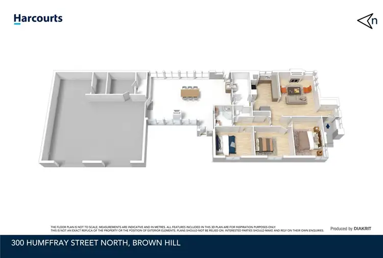 Floorplan of Homely house listing, 300 Humffray Street North, Brown Hill VIC 3350