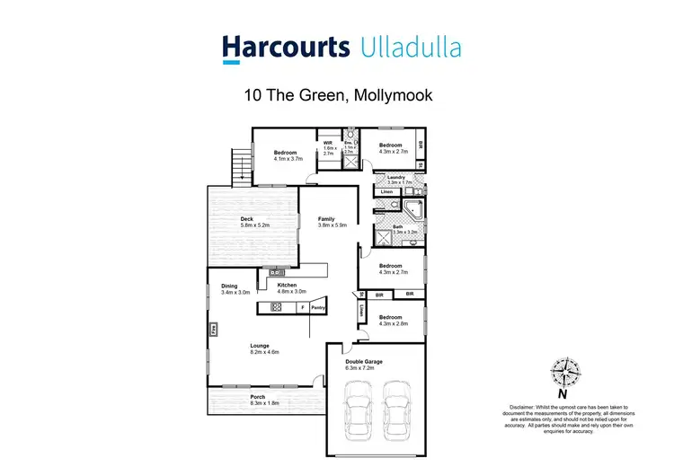 Floorplan of Homely house listing, 10 The Green, Mollymook NSW 2539