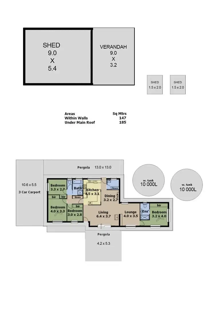 Floorplan of Homely house listing, 11 Totness Road, Totness SA 5250