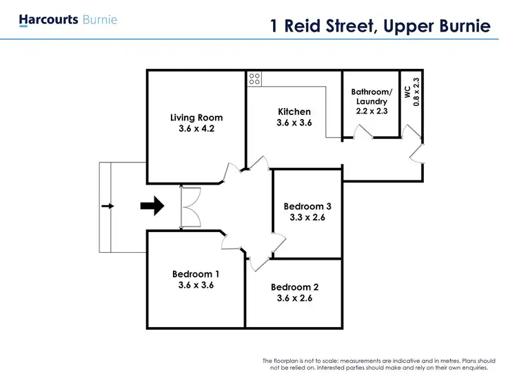 Floorplan of Homely house listing, 1 Reid Street, Upper Burnie TAS 7320