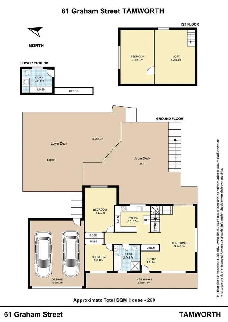 Floorplan of Homely house listing, 61 Graham Street, Tamworth NSW 2340