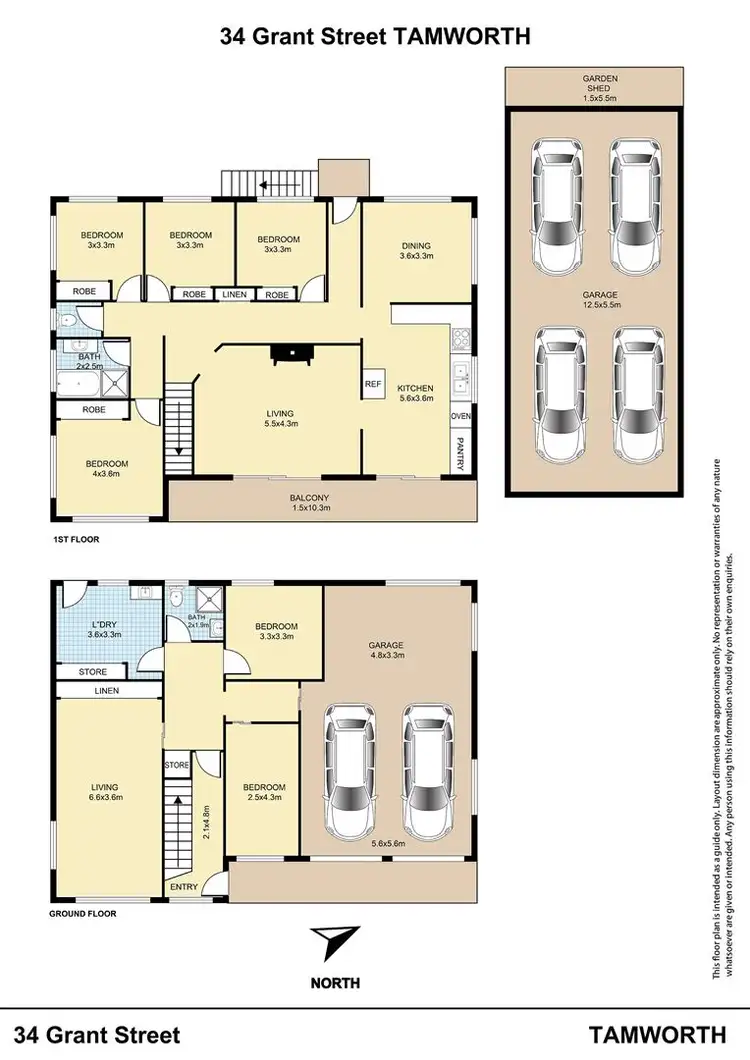 Floorplan of Homely house listing, 34 Grant Street, Tamworth NSW 2340