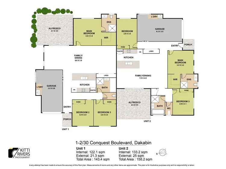 Floorplan of Homely semi-detached listing, 2/30 Conquest Boulevard, Dakabin QLD 4503