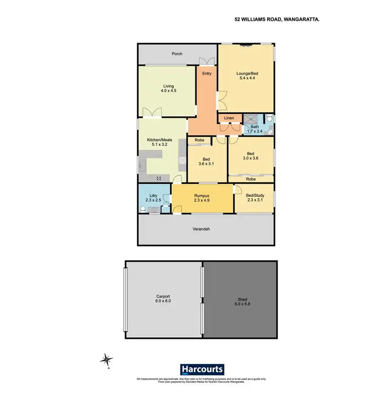 Floorplan of Homely house listing, 52 Williams Road, Wangaratta VIC 3677