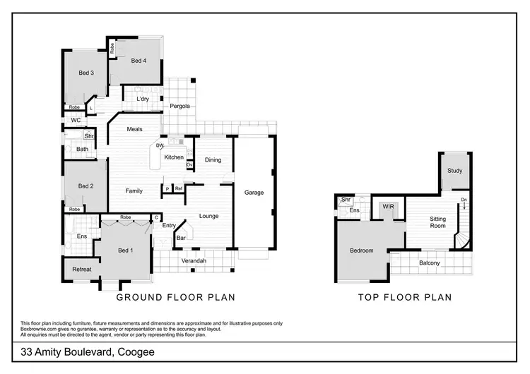 Floorplan of Homely house listing, 33 Amity Boulevard, Coogee WA 6166