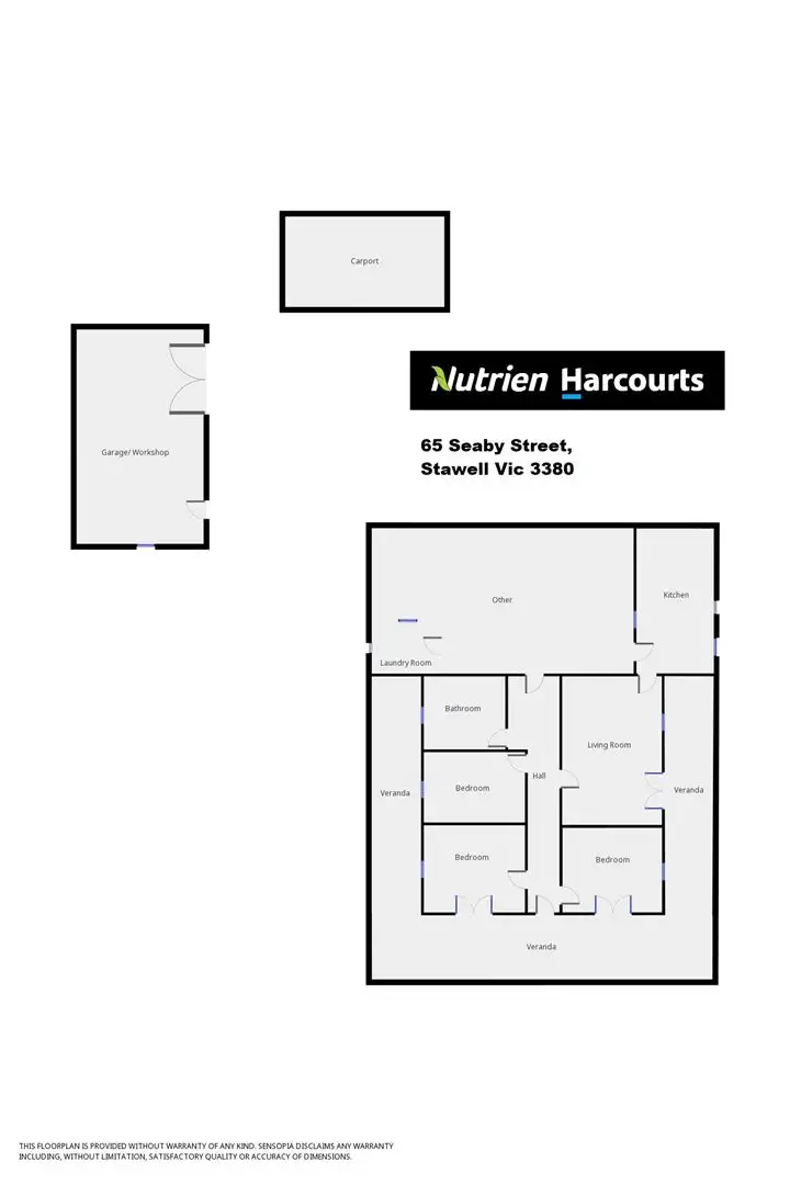 Floorplan of Homely house listing, 65 Seaby Street, Stawell VIC 3380