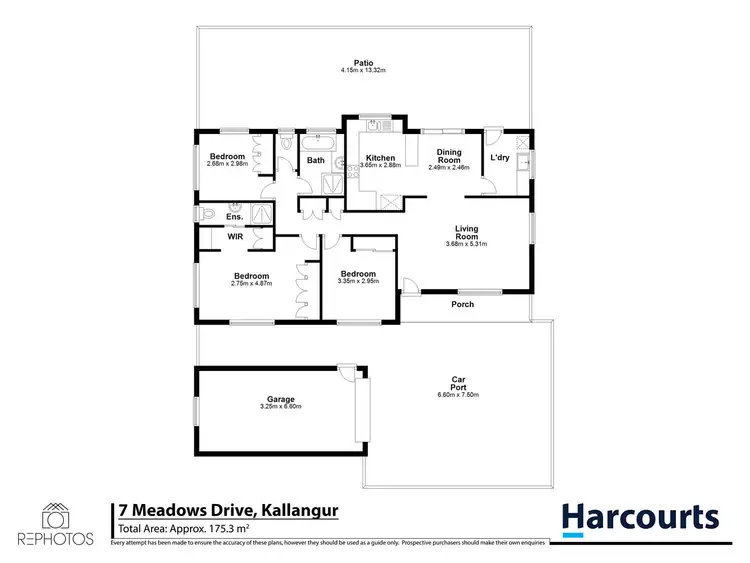 Floorplan of Homely house listing, 7 Meadows Dr, Kallangur QLD 4503