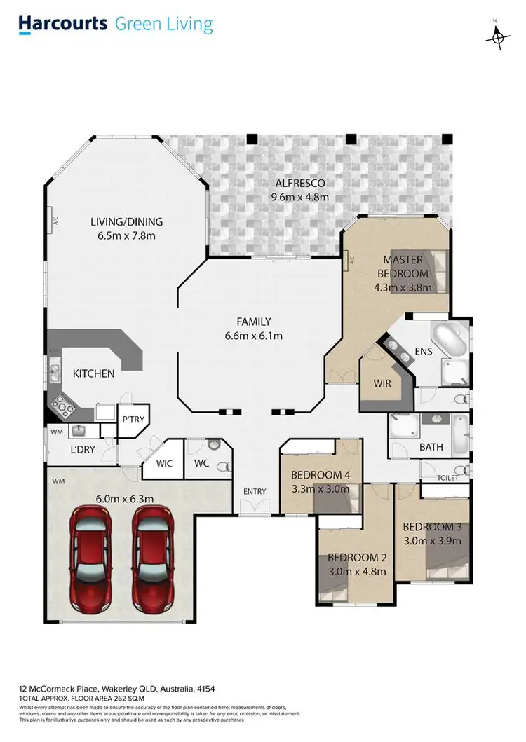 Floorplan of Homely house listing, 12 McCormack Place, Wakerley QLD 4154