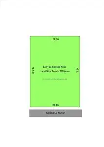 Floorplan of Homely land listing, Lot 103 Kessell Road, Goolwa SA 5214