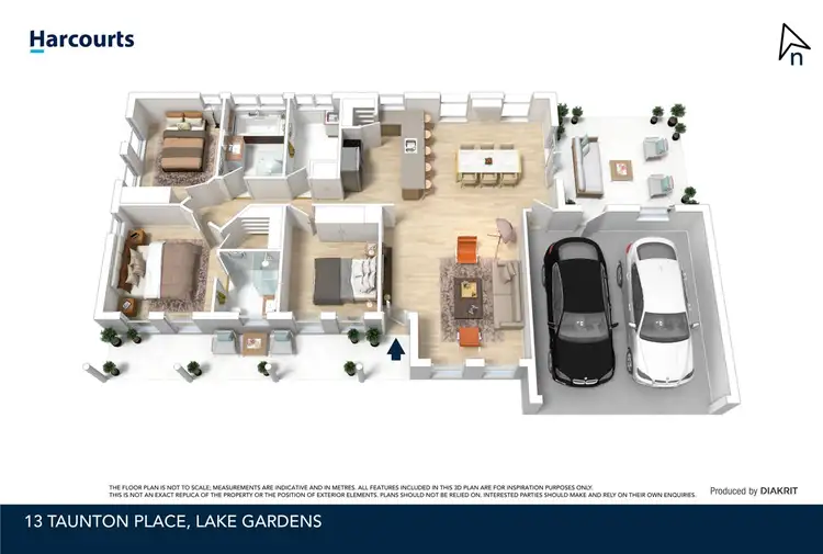 Floorplan of Homely house listing, 13 Taunton Place, Lake Gardens VIC 3355