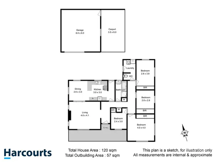 Floorplan of Homely house listing, 45 Cole Street, Sorell TAS 7172