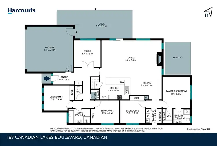 Floorplan of Homely house listing, 168 Canadian Lakes Boulevard, Canadian VIC 3350