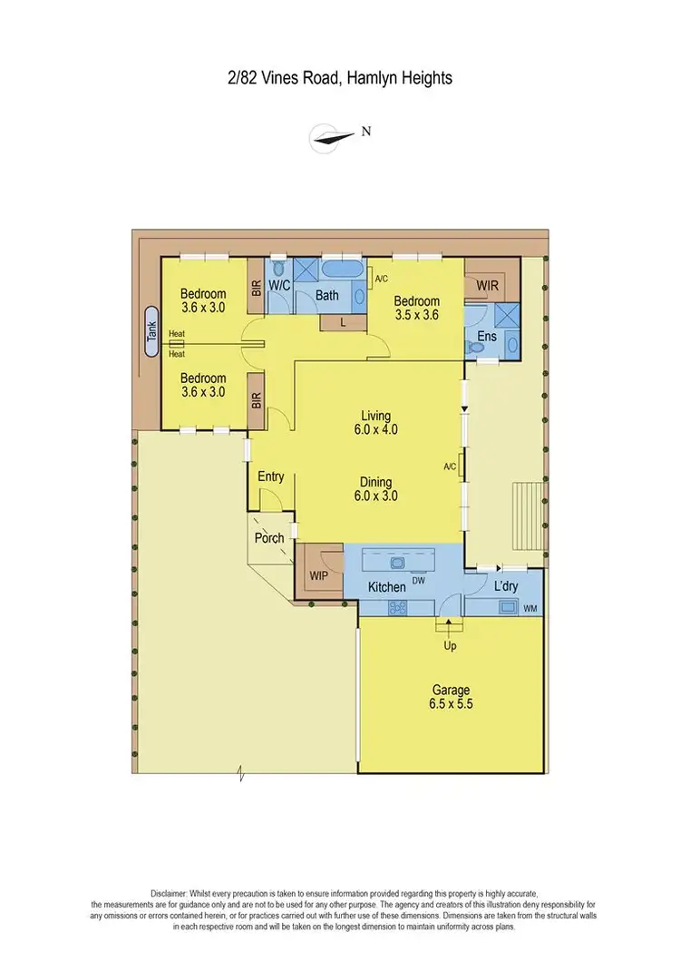 Floorplan of Homely townhouse listing, 2/82 Vines Road, Hamlyn Heights VIC 3215