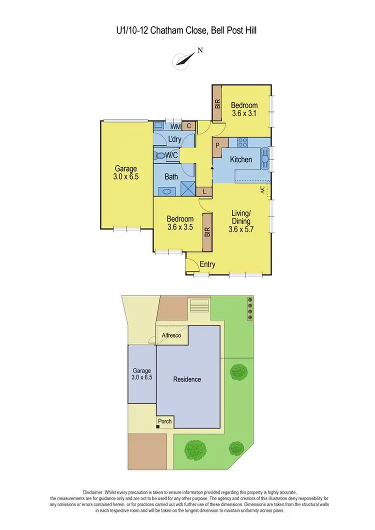 Floorplan of Homely townhouse listing, 3/10-12 Chatham Close, Bell Post Hill VIC 3215