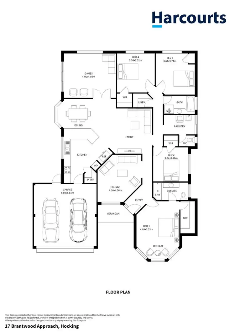 Floorplan of Homely house listing, 17 Brantwood Approach, Hocking WA 6065