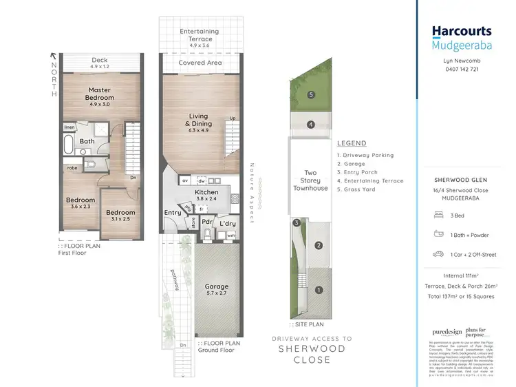 Floorplan of Homely townhouse listing, 16/4 Sherwood Close, Mudgeeraba QLD 4213