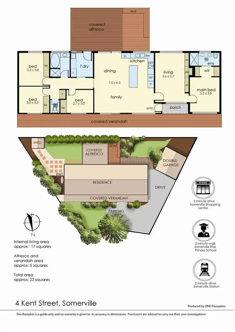 Floorplan of Homely house listing, 4 Kent Place, Somerville VIC 3912