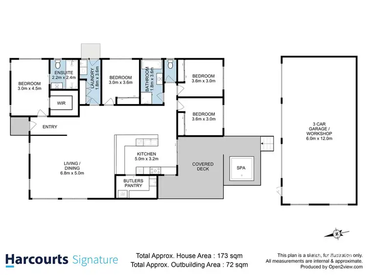 Floorplan of Homely house listing, 8 Villeneuve Street, Campania TAS 7026