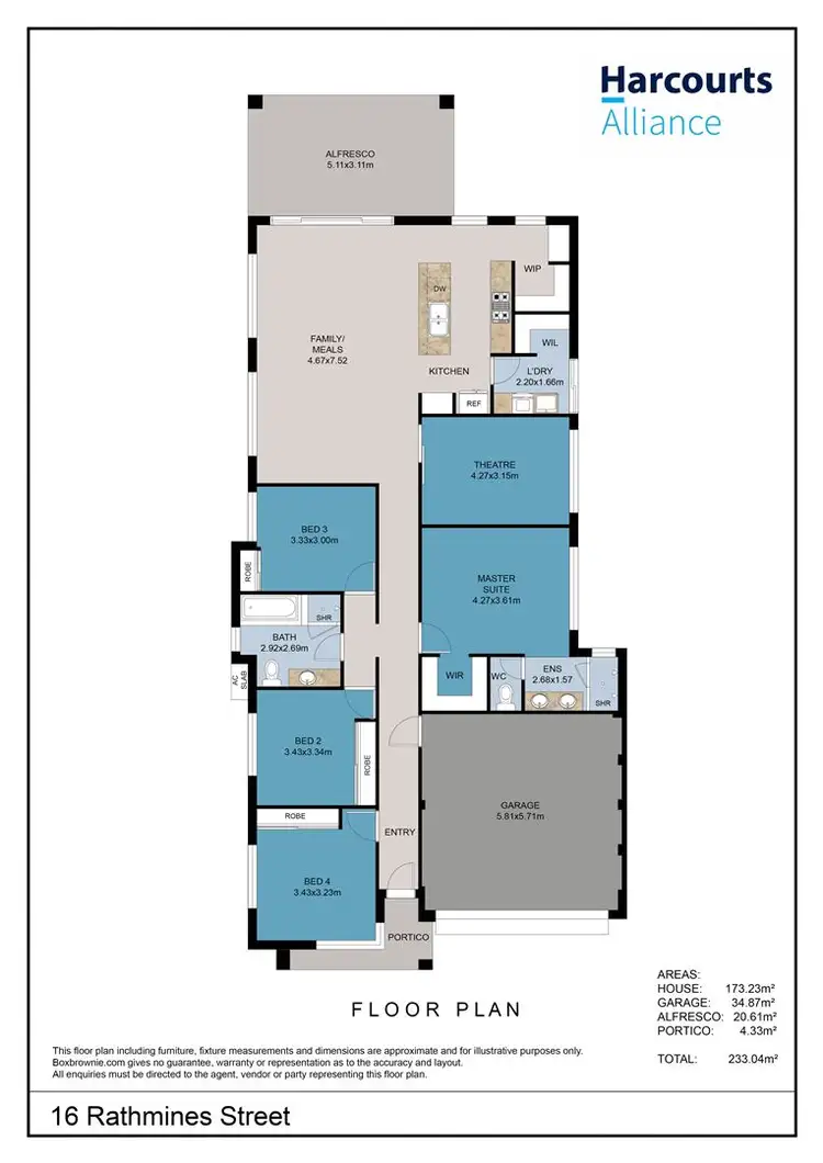 Floorplan of Homely house listing, 16 Rathmines Street, Clarkson WA 6030