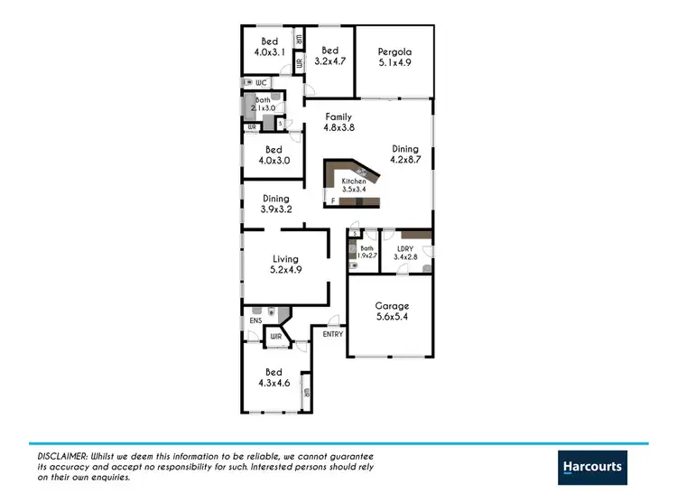 Floorplan of Homely house listing, 12 Narcissus Avenue, Quakers Hill NSW 2763