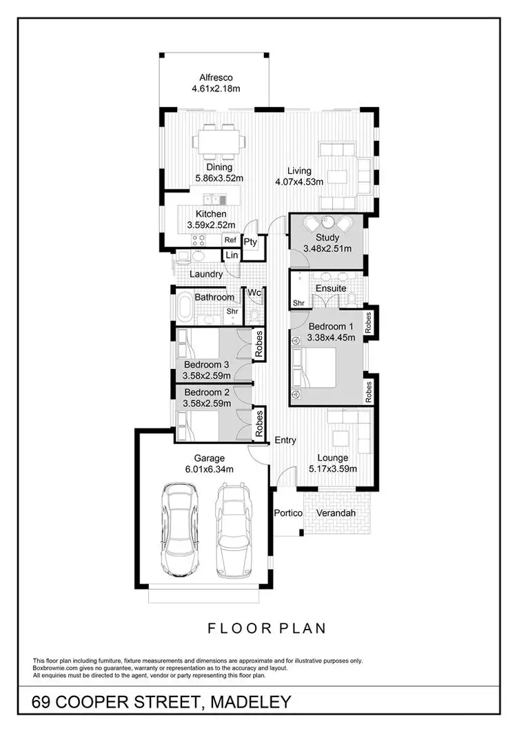 Floorplan of Homely house listing, 69 Cooper Street, Madeley WA 6065
