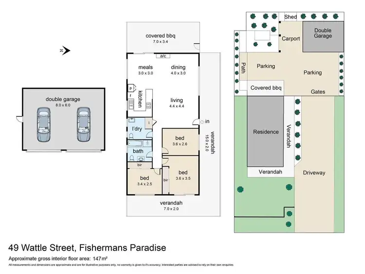 Floorplan of Homely house listing, 49 Wattle Street, Fishermans Paradise NSW 2539