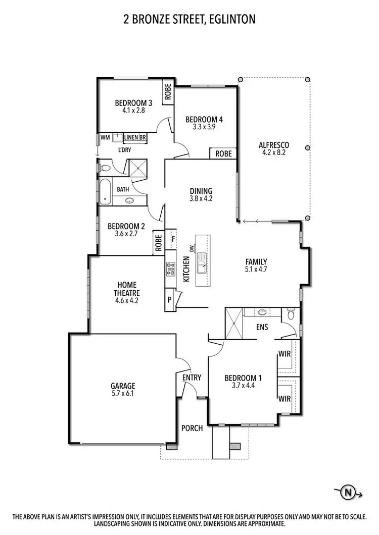 Floorplan of Homely house listing, 2 Bronze Street, Eglinton WA 6034