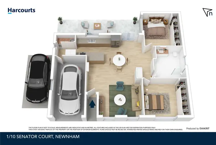 Floorplan of Homely unit listing, 2/10 Senator Court, Newnham TAS 7248
