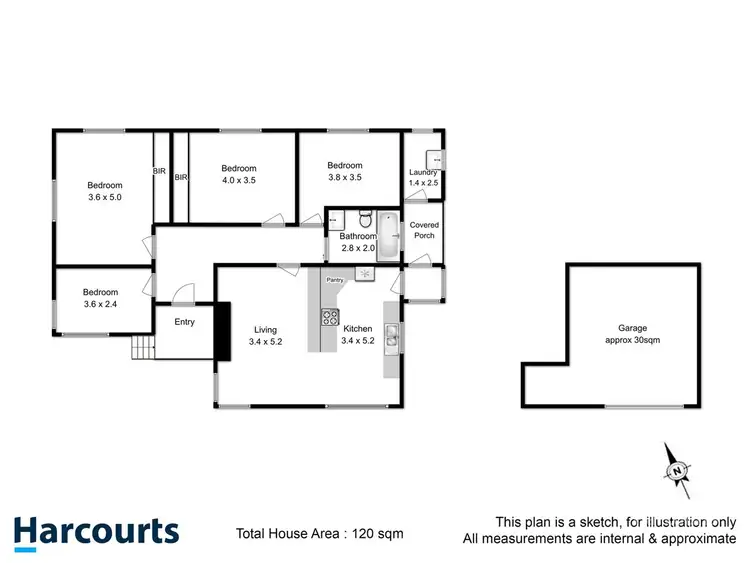 Floorplan of Homely house listing, 90 Karoola Road, Lindisfarne TAS 7015