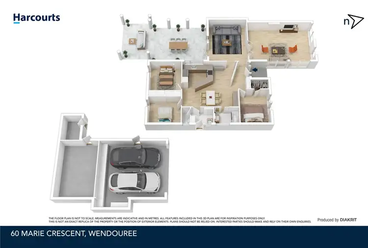 Floorplan of Homely house listing, 60 Marie Crescent, Wendouree VIC 3355